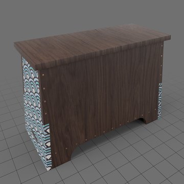 Stackable wooden chest