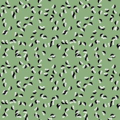 UFO military camouflage seamless pattern in green black and white colors