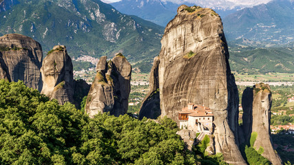 Fototapeta na wymiar Meteora mountains monastery Greece