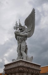 The stucco art in temple form Thailand.