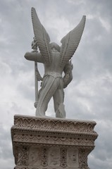 The stucco art in temple form Thailand.