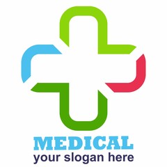 Obraz premium logo pharmacy medical emergency hospital medicine doctor
