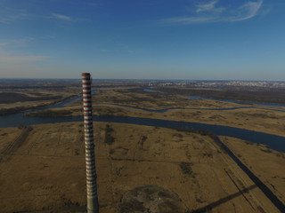 Komin Zakłady Wiskord 252m © ziena