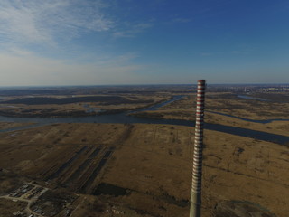Komin Zakłady Wiskord 252m © ziena