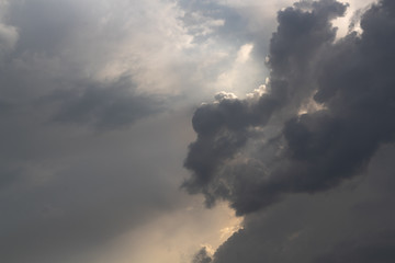 Dramatic clouds background 