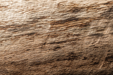 Vintage brown shabby hardwood top view