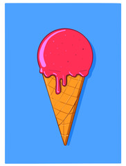 Pink Ice Cream