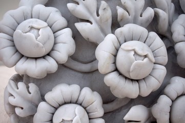 The stucco art in temple form Thailand.