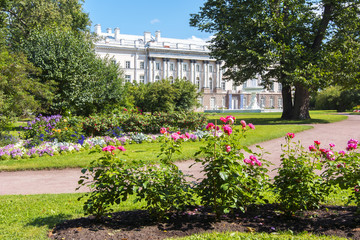 Catherine palace and park in Tsarskoe Selo Pushkin, Saint Petersburg, Russia