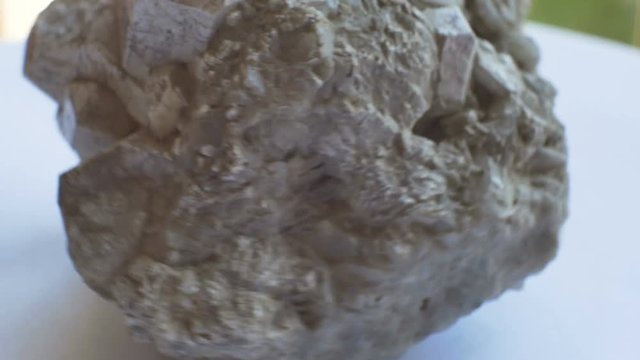 View of Apatite geological rock sample.