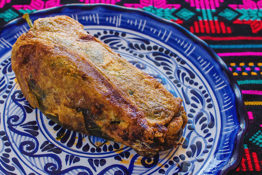Chile relleno traditional Mexican cuisine in Mexico