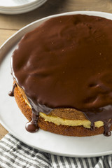 Homemade Chocolate Boston Cream Pie