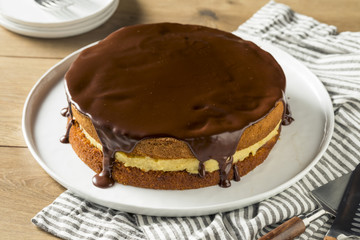 Homemade Chocolate Boston Cream Pie