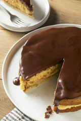 Homemade Chocolate Boston Cream Pie