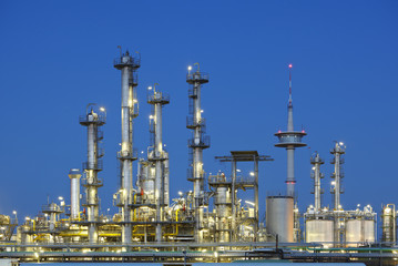 Chemical Plant At Night