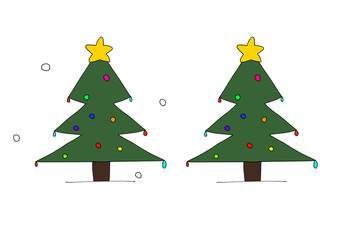 クリスマスツリー　　　カラフル