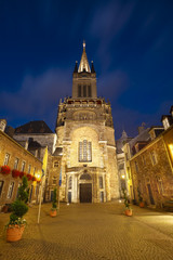 Aachen Cathedral At Night, Germany