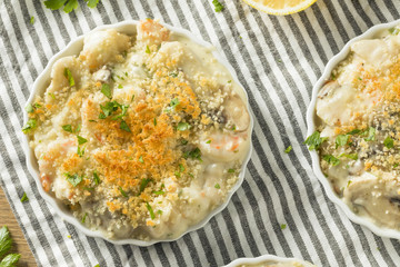Baked Coquilles St Jacques Scallops
