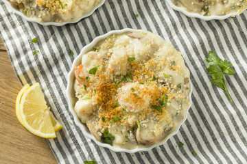 Baked Coquilles St Jacques Scallops