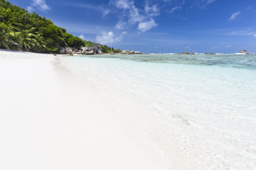 White Beach in La Digue, Seychelles