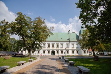 Obraz premium Ujazdów castle in Warsaw in Poland, Europe
