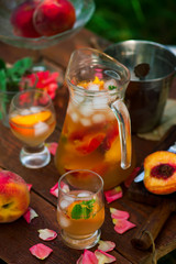 Elderflower, Peach sangria.