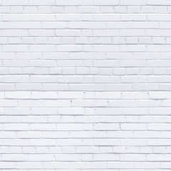 White brick wall seamless texture