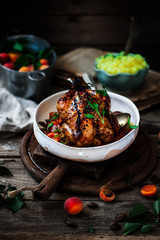 Apricot Dijon Roast Chicken