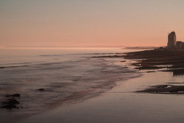 sunset seascape Hastings kent