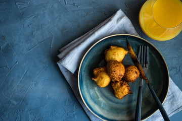 Homemade honey donuts