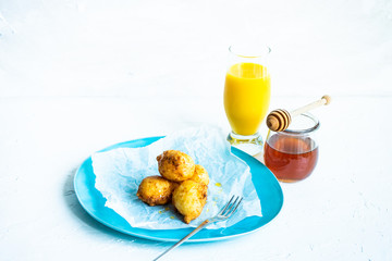 Homemade honey donuts
