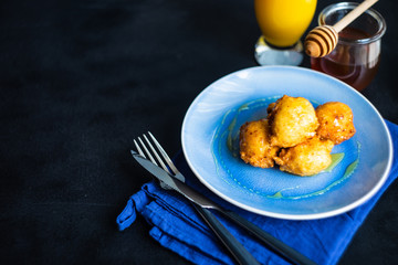Homemade honey donuts