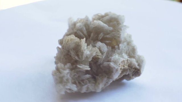 View of Barite geological rock sample.