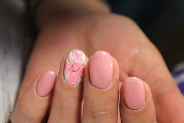 glamorous manicure of nails