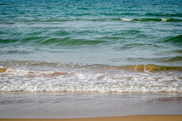Saaidia beach and waves and rocks