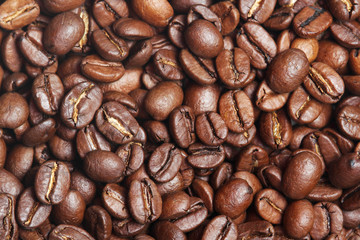 Coffee beans texture