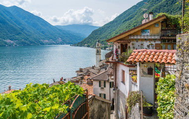 Scenic sight in Brienno, on the Como Lake, Lombardy, Italy.
