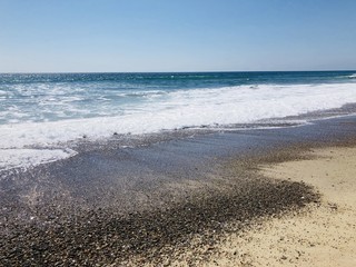 California Beach sand and sky