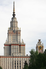 Obraz premium Main building of Moscow State University