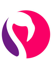 kopf kreis rund logo silhouette umriss flamingo clipart comic cartoon vogel pink süß niedlich