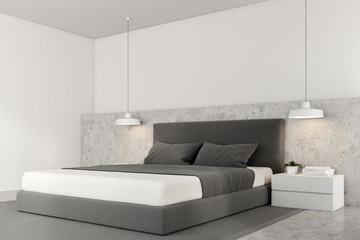 Luxury white bedroom corner