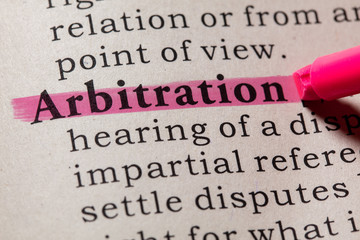 definition of arbitration - obrazy, fototapety, plakaty