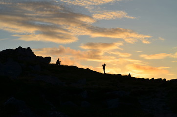 Tramonto sulle colline irlandesi