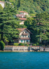 Fototapeta na wymiar Scenic sight in Laglio, village on the Como Lake, Lombardy, Italy.
