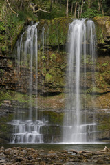 Fototapeta na wymiar Sgwd yr Eira waterfall, Brecon Beacons National Park, Wales