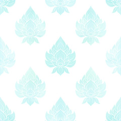 Seamless pattern, background of blue watercolor  decorative elem