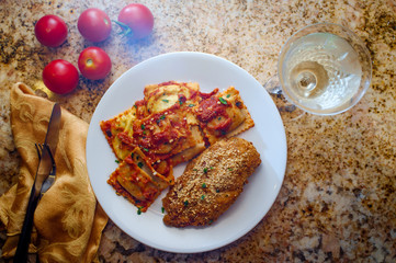 Cheese Ravioli Chicken