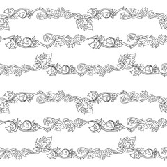 Fototapeta premium Seamless pattern, background of decorative elements of tradition