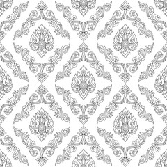 Seamless pattern, background of decorative elements of tradition