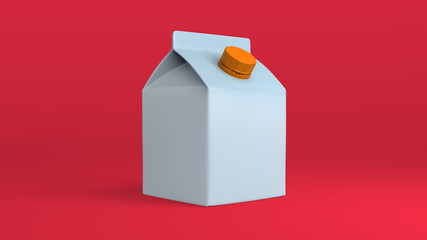 Fototapeta premium Caja pequeña de jugo